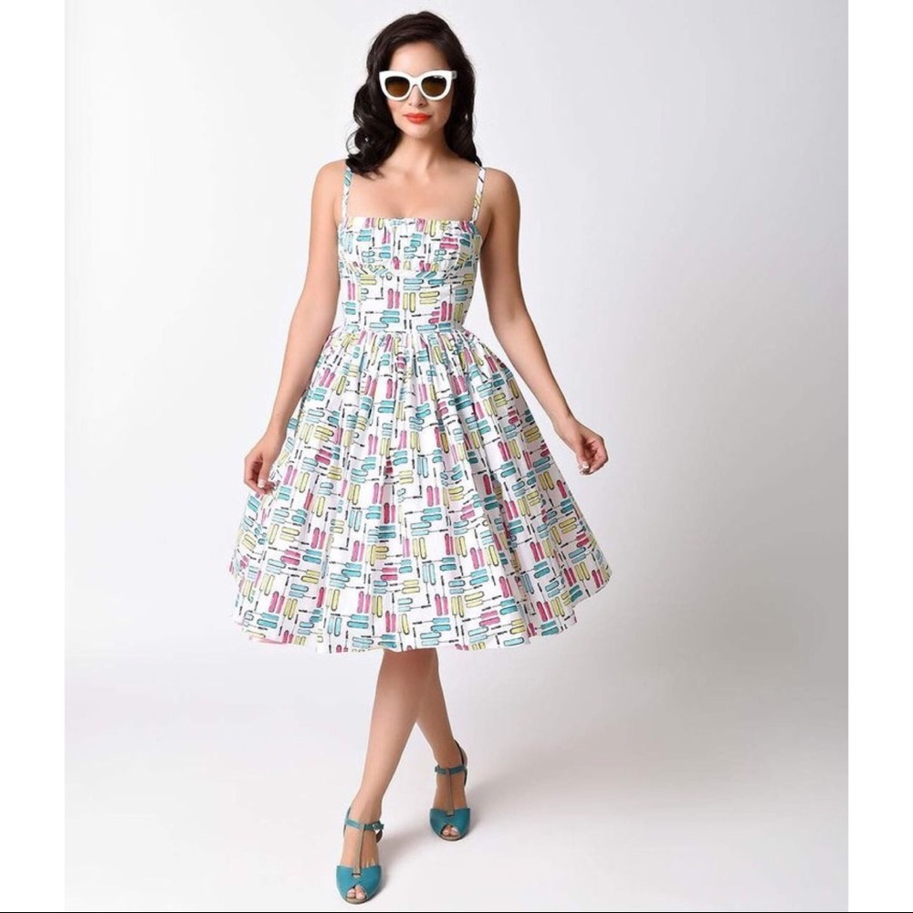 Bernie Dexter Paris style dress in mascara print